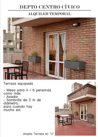 Depto temporario Terraza española